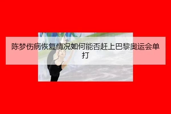 陈梦伤病恢复情况如何能否赶上巴黎奥运会单打
